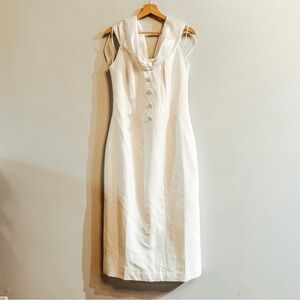 Odd Muse The Ultimate Muse Bow Midi Dress White